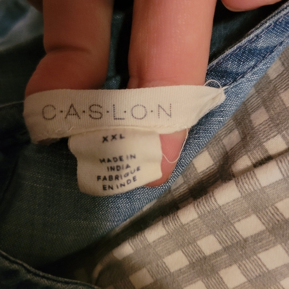 CASLON Denim.peplum top XXL - Picture 3 of 3